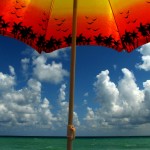 summer sun shade beach umbrella sunlight
