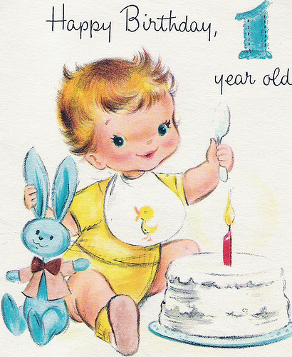 vintage birthday card