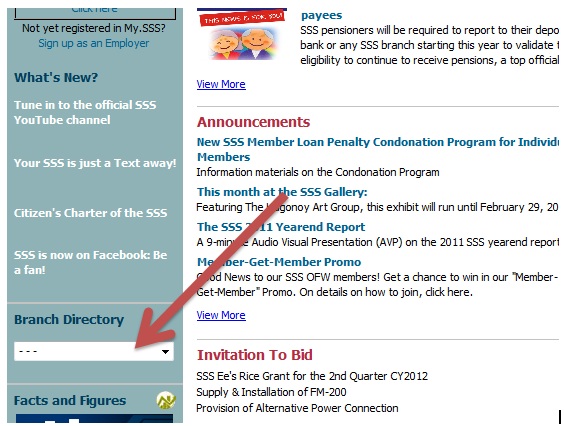 SSS Branch Directory