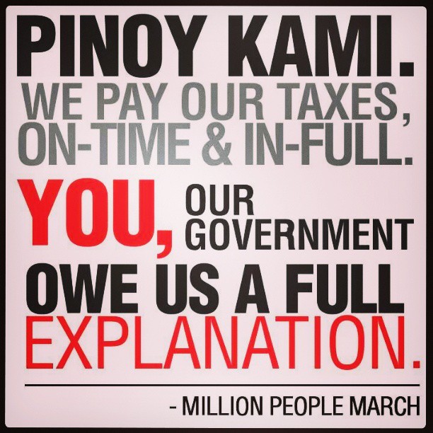 no to pork barrel million people march