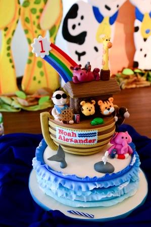 Tazzy Cakes Noahs Ark Birthday Cake