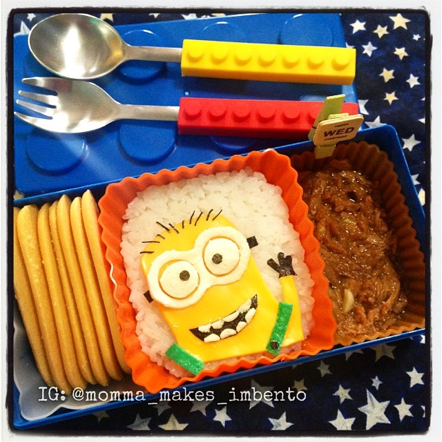 minion charaben bento momma