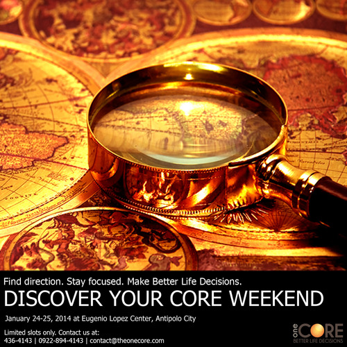 discover your core weekend poster