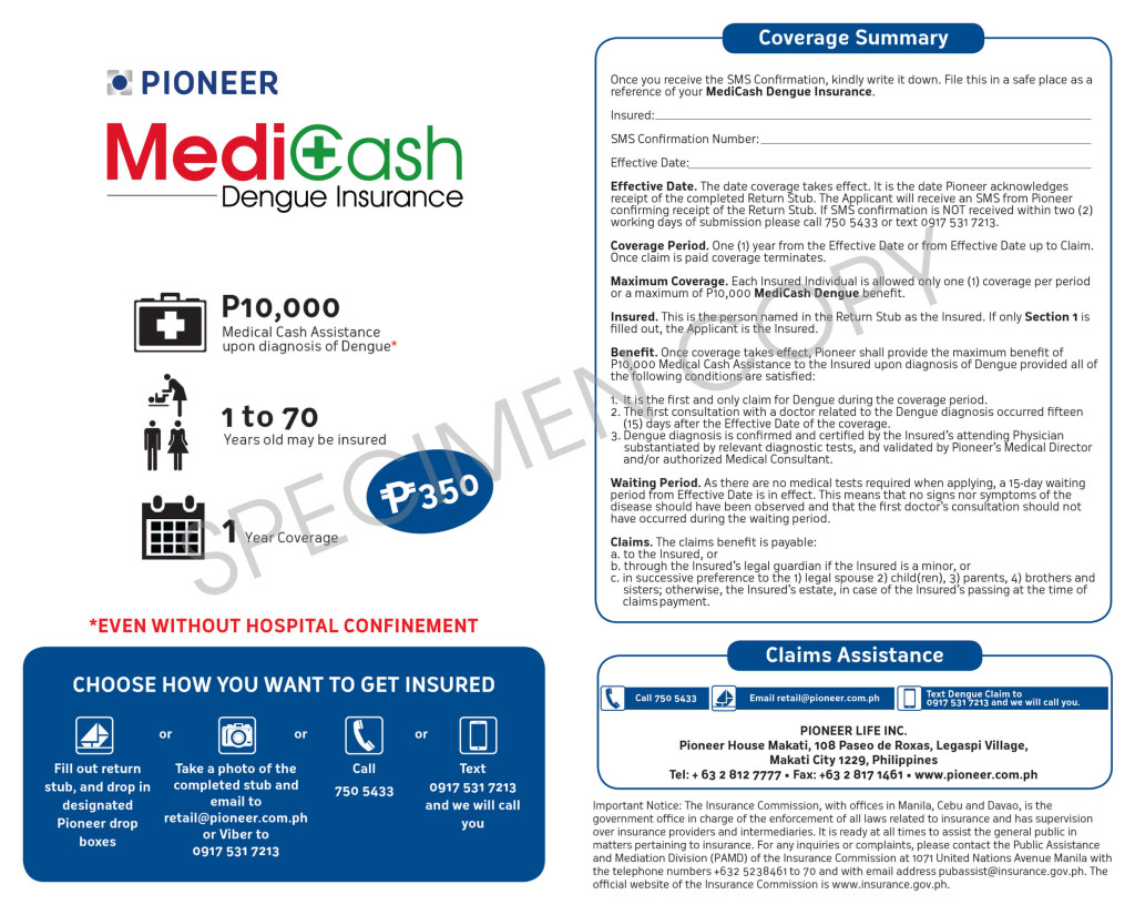 MediCash Dengue Insurance