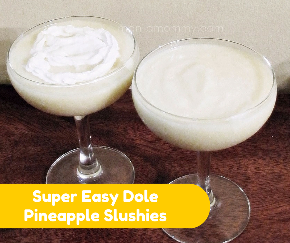 Super easy Dole pineapple slushies!