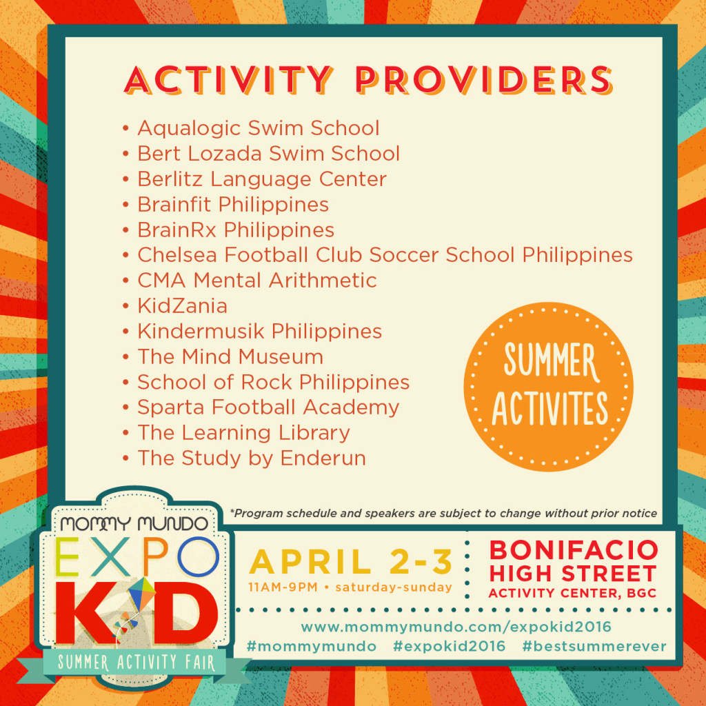 Expo Kid_Activity Providers
