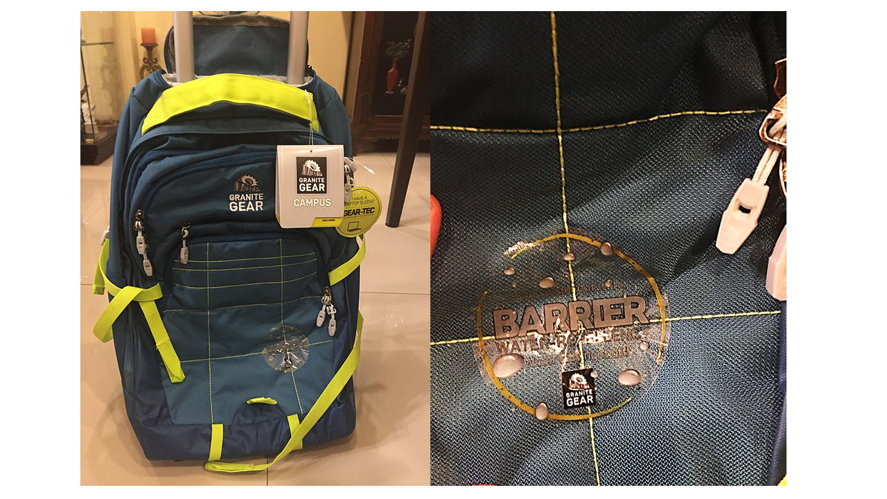 Granite Gear Trailster A School Bag for the Rainy School Season manilamommy