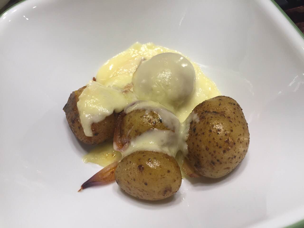 raclette and roasted potatoes