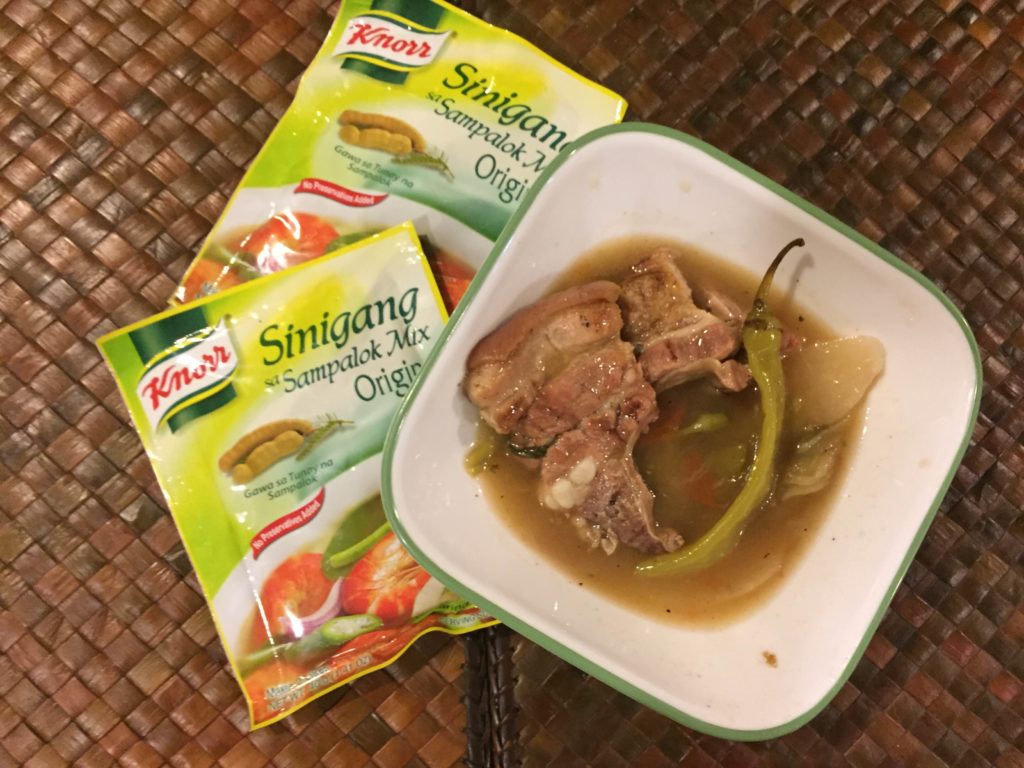 sinigang with inihaw na liempo